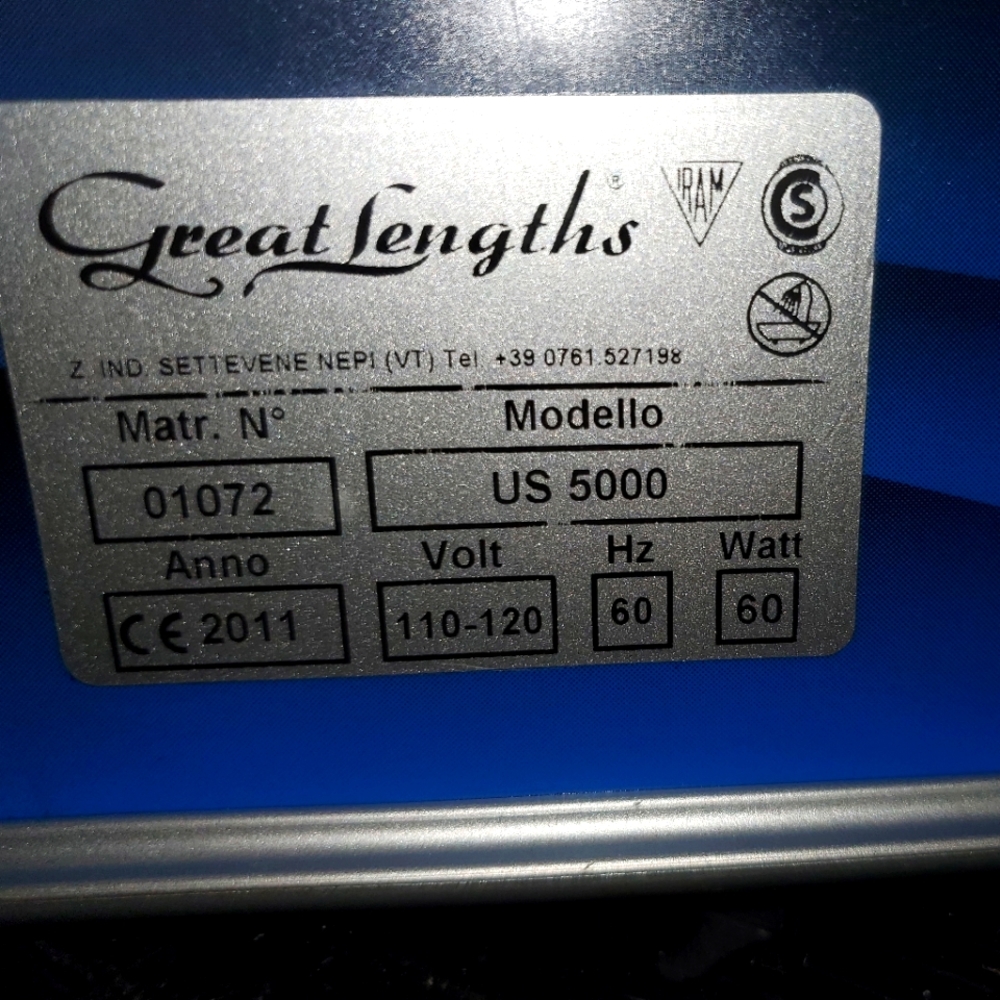 Great Lengths Ultrasonic 5000 Cold Fusion